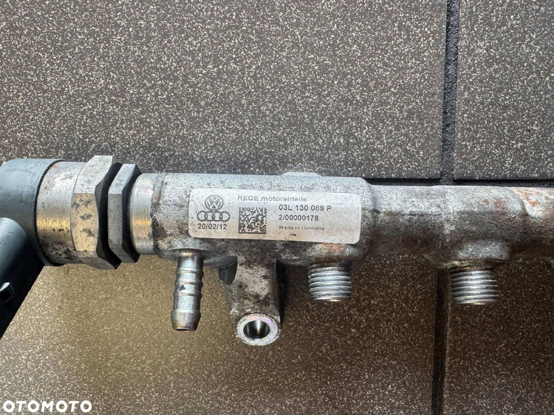LISTWA WTRYSKOWA 2.0 TDI VW AUDI SKODA 03L130089P - 2