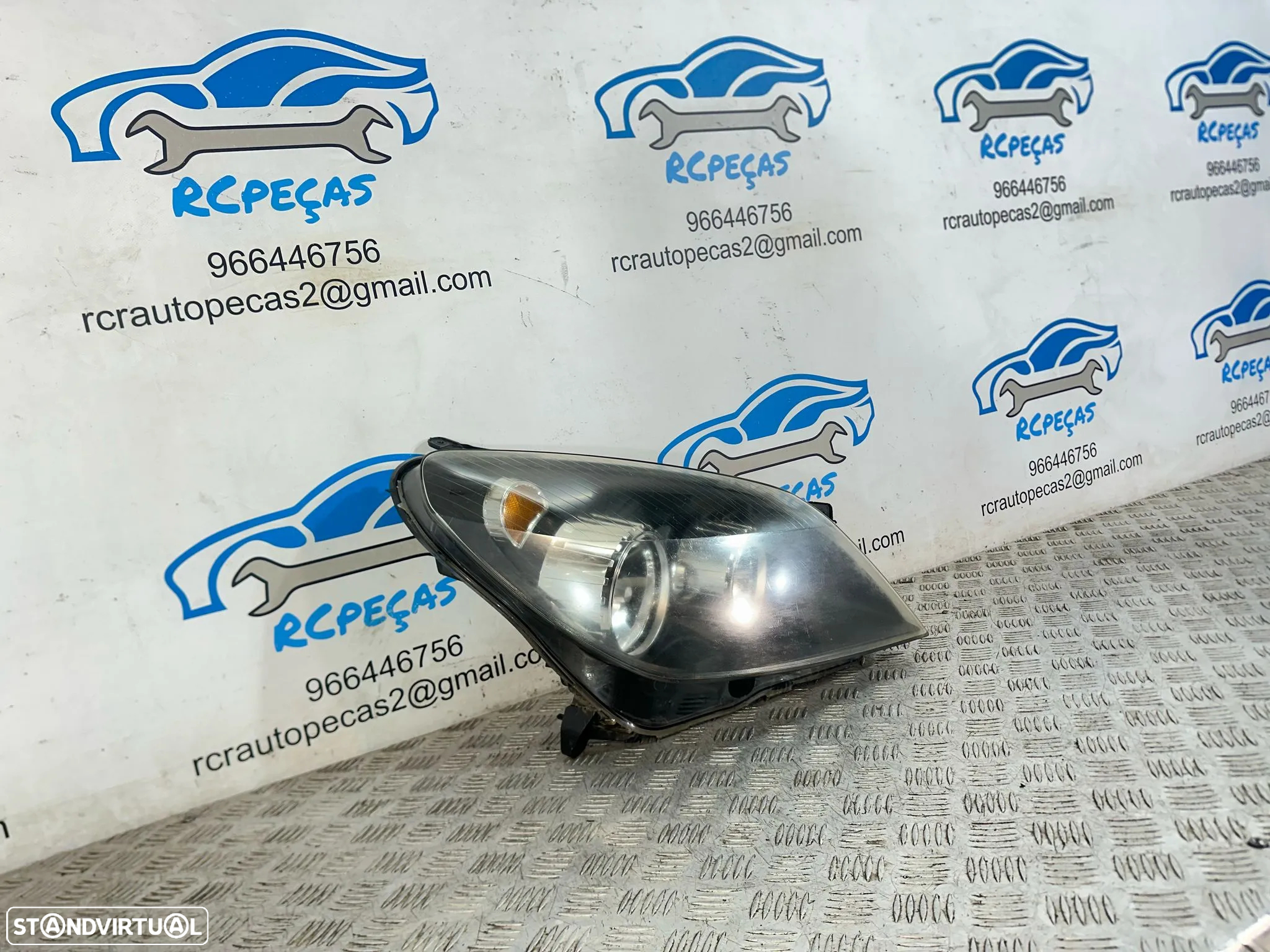 .Conjunto Oticas Farois Frontal Frente Esquerda Direita Halogenio Original GM Opel Astra H 1LG270370-04 1LG270370-03 - 6