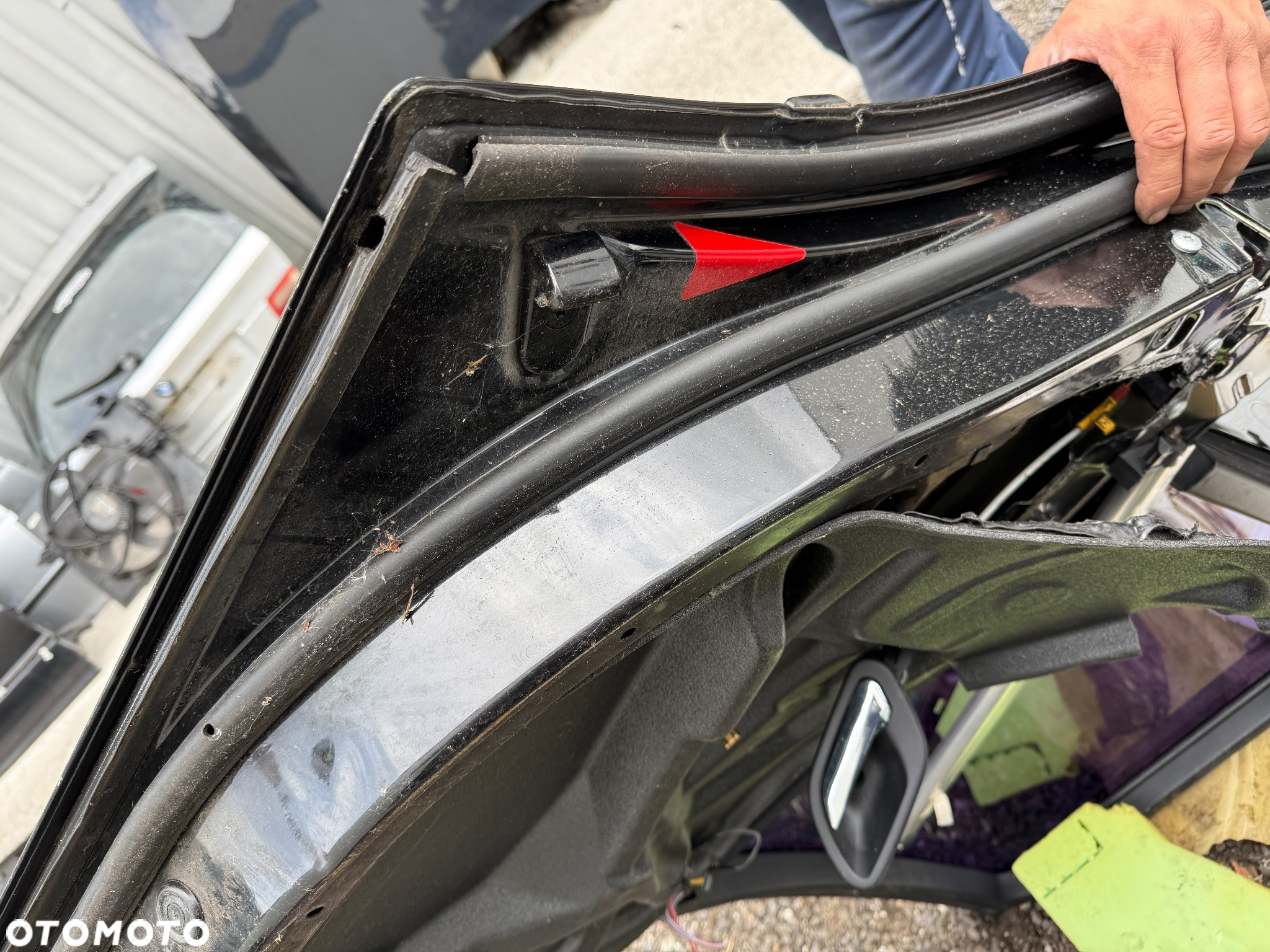 Drzwi tył lewy  tylne lewe e39 kombi touring 668 Schwarz 2 bez rdzy ! - 5