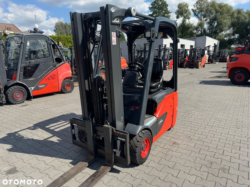 Linde Linde E16 Evo tylko 1360 mth 2020 triplex wolny skok h20 h18 toyot - 2