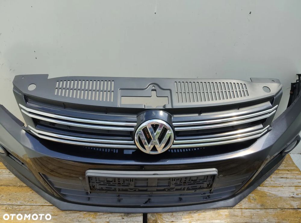 VW TIGUAN I LIFT ZDERZAK PRZÓD PRZEDNI KOMPLETNY Z PDC - 4