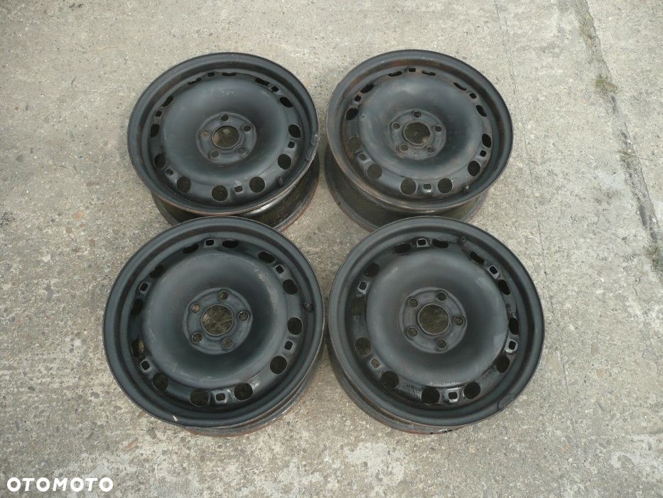 15” - Felgi - 5x100 , r15 cali - SEAT SKODA AUDI VW - Leon Ibiza Toledo - Fabia Rapid - Polo Golf IV Bora - A2 A3 -  Stalowe Koło Dojazdowe Rezerwowe Zapasowe Dojazdówka Zapasówka Rezerwa - 1