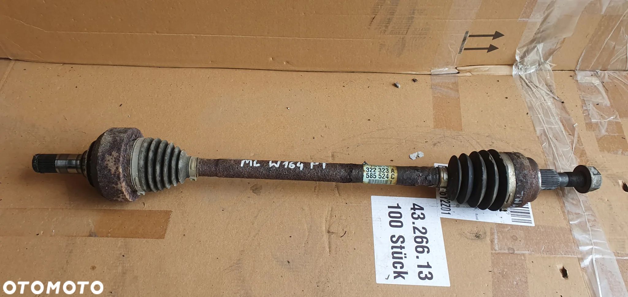 Półoś prawy tył tylna prawa półośka Mercedes ML W164 3.0 CDI A1643501210 - 1