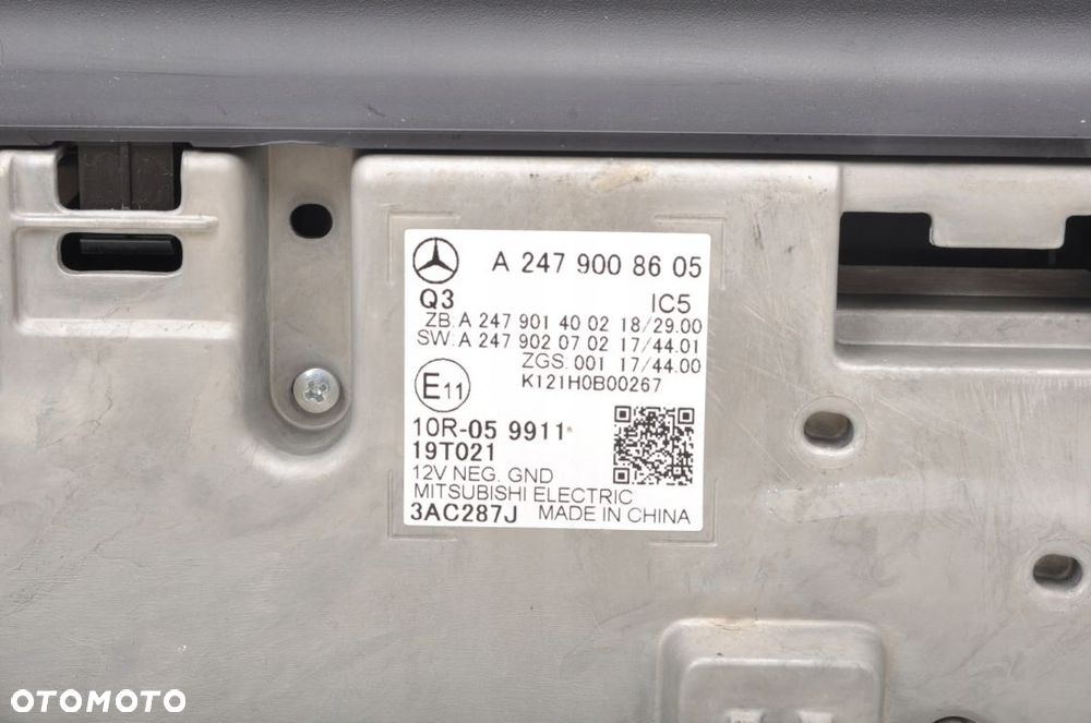 MERCEDES KLASA A W177 WYŚWIETLACZ A2479008605 - 10