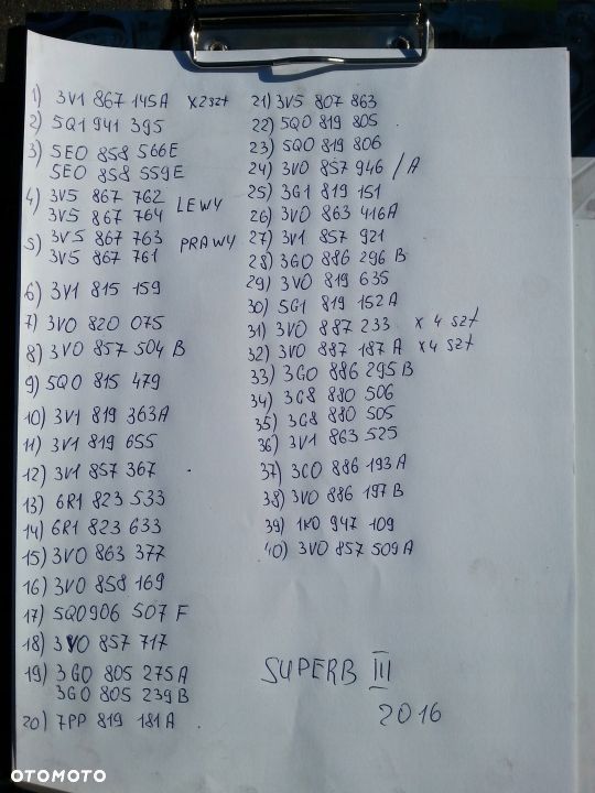 OSŁONA KOLUMNY KIEROWNICZEJ SKODA SUPERB III - 6