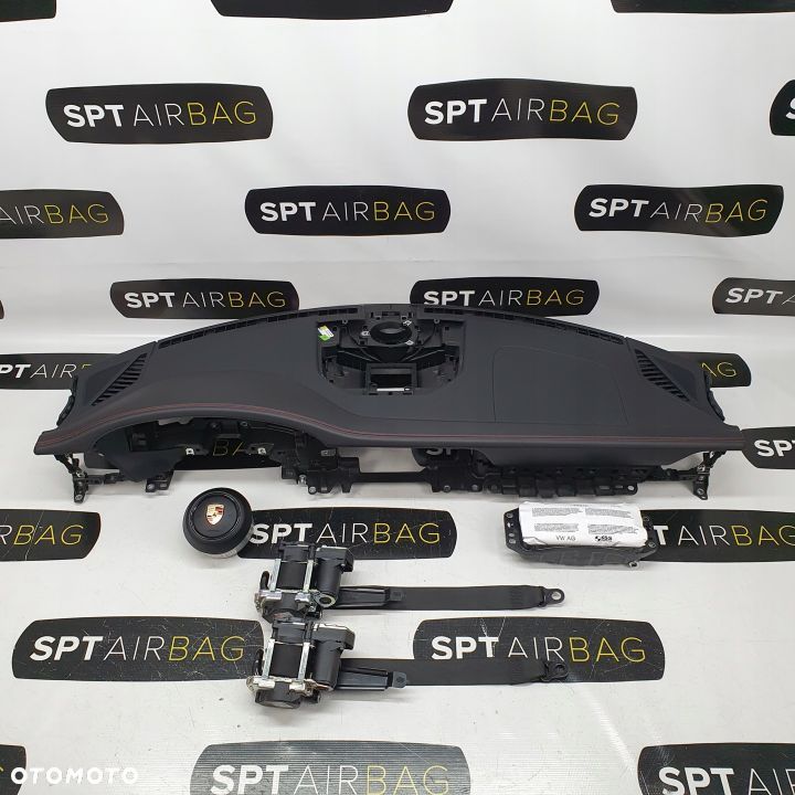 PORSCHE CARRERA 992 DESKA ROZDZIELCZA KONSOLA KOKPIT PULPIT PODUSZKI AIRBAG AIR BAG PASY KIT SET - 1