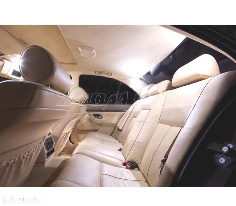KIT COMPLETO DE 19 LÂMPADAS LED INTERIOR BMW E39 5 SERIE SEDAN 520I 535I 525I 528I 530I 540I M5 96- - 2