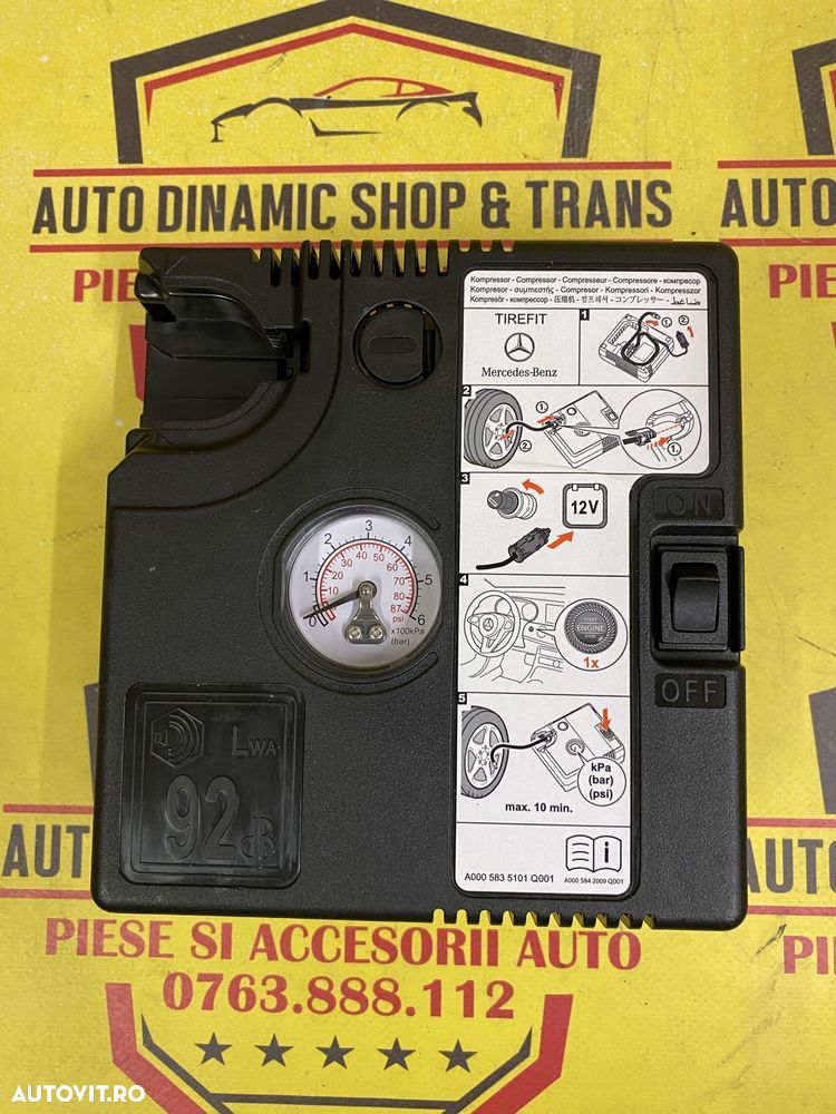 Compresor aer mașină auto umflat roti kit pana OEM SUV Mercedes 240 W - 5