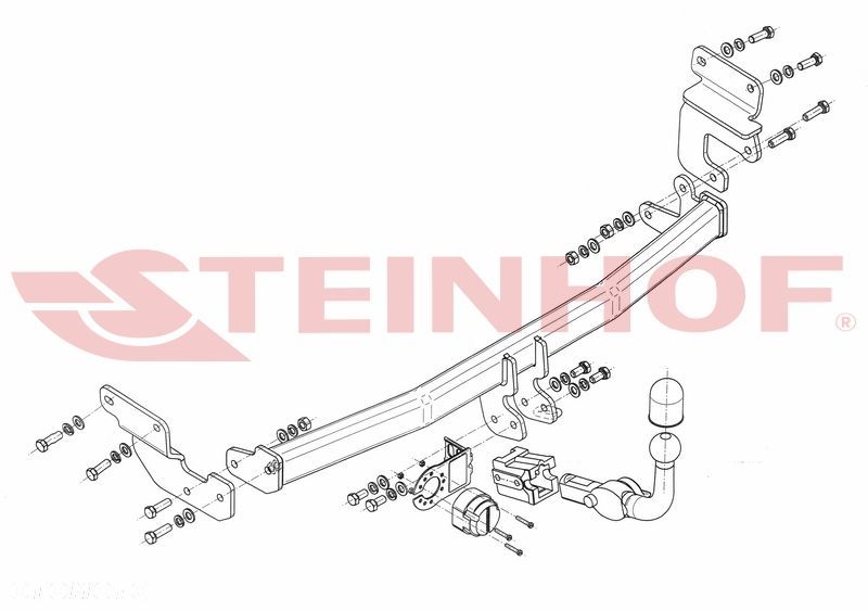 Wypinany hak holowniczy + Moduł 7 pin do Hyundai i20 GB 5 drzwi od 2014-2020 - 2