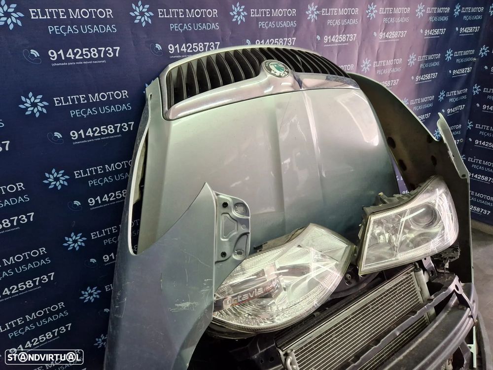 Frente completa usada SKODA OCTAVIA II 2.0 TDI FACELIFT 140CV capot parachoques guardalamas oticas - 8