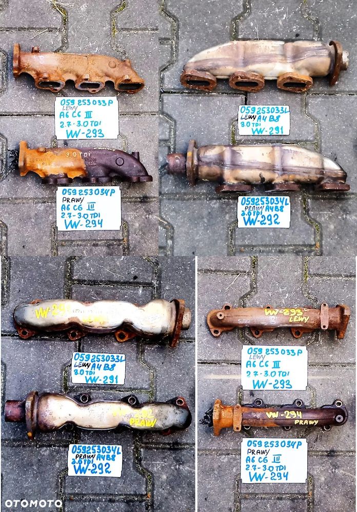 KOLEKTOR WYDECHOWY VW DIESEL 1.2 - 5.0 - 30