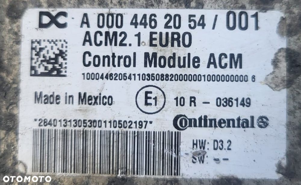 A0004464054 A0004462054 Sterownik ACM adblue Mercedes ACTROS AXOR ATEGO - 3