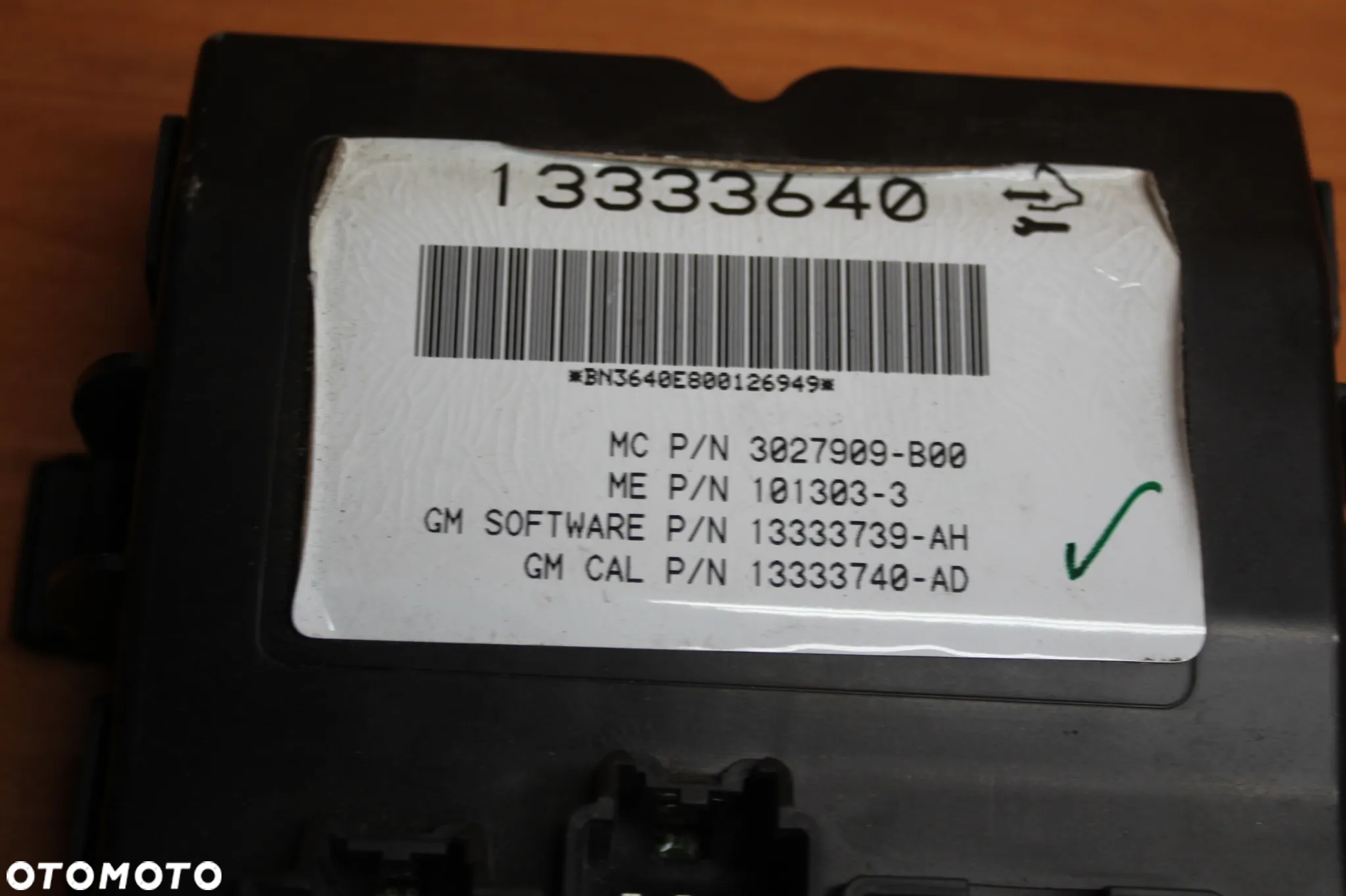 MODUŁ STEROWNIK KLAPY MANUALNY OPEL INSIGNIA A KOMBI 13333640 - 5