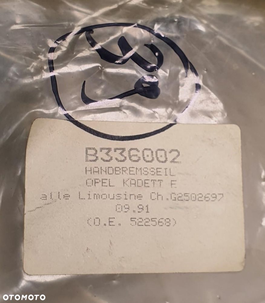 LINKA HAMULCA RĘCZNEGO OPEL KADETT E 522568 - 5