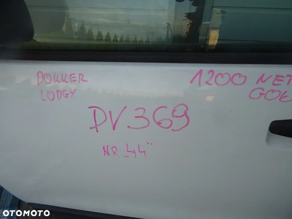 DACIA LODGY DOKKER DV369 DRZWI LEWE PRZEDNIE PRZOD  ROWNIEZ OSPRZET CZESCI ROZNE PYTAC - 4