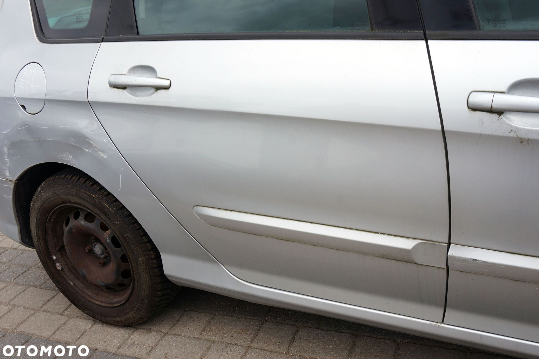DRZWI TYLNE PRAWE 308 I T7 SW KOMBI EZRC  SREBRNY PEUGEOT 2007-2011 - 2