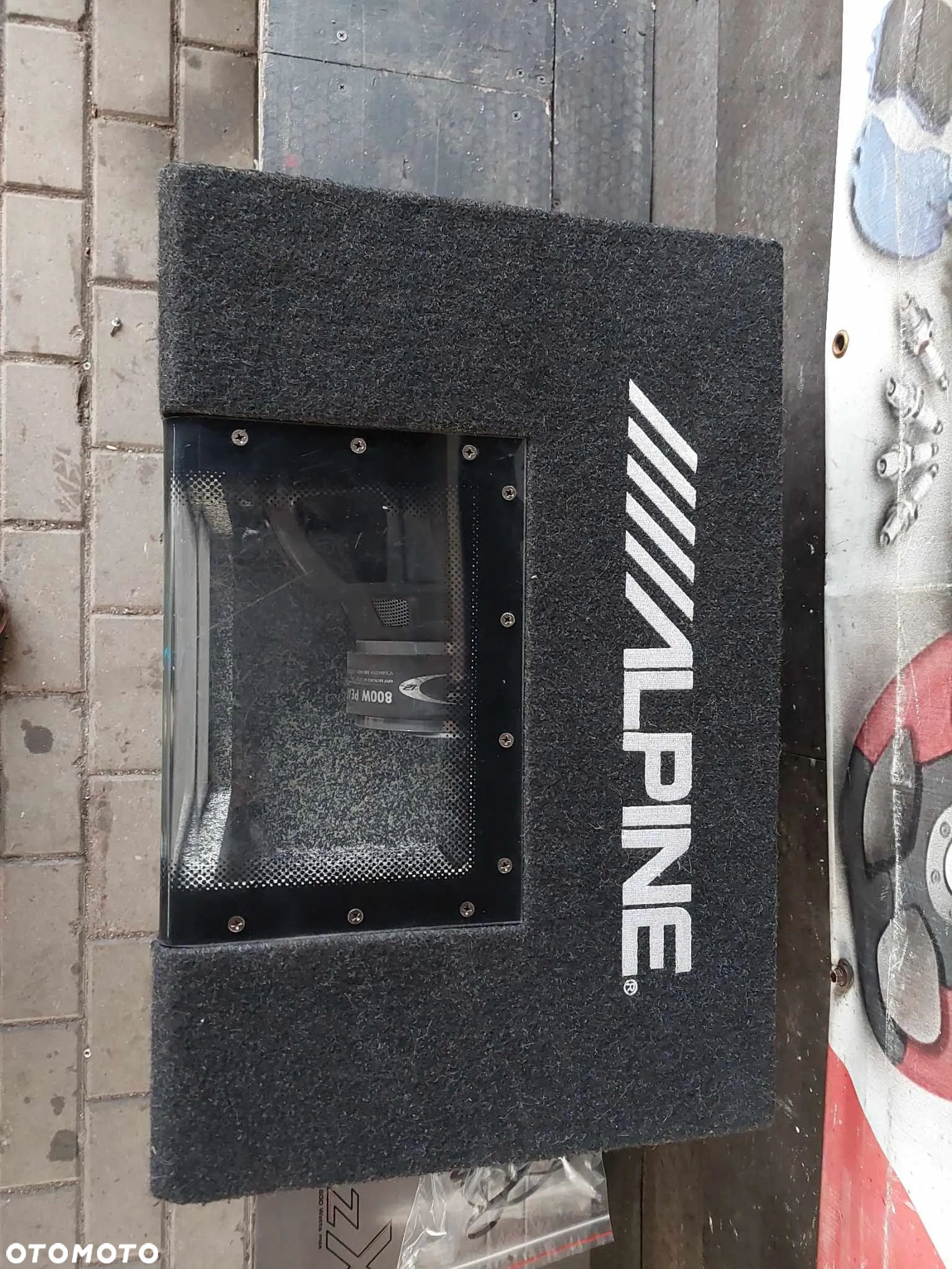 GŁOŚNIK SUBWOOFER TUBA+Wzmacniacz Alpine 800W - 2