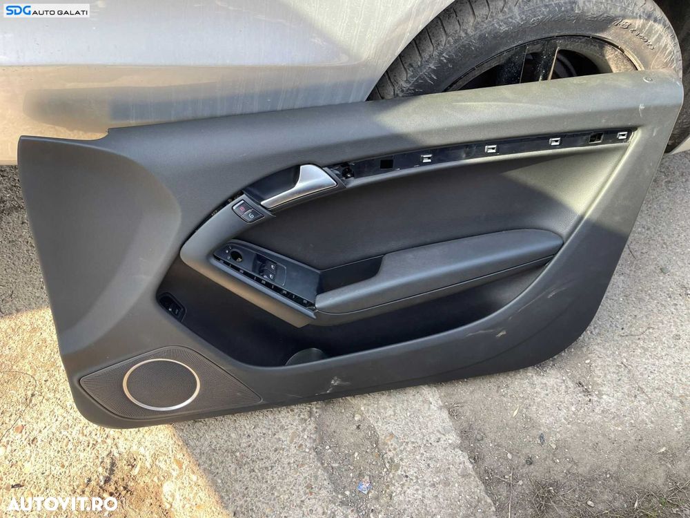 Panou Tapiterie Fata Interioara Piele Negru de pe Usa Portiera Dreapta Volan Dreapta Audi A5 Coupe 2 Usi 2008 - 2016 [C3089] - 1