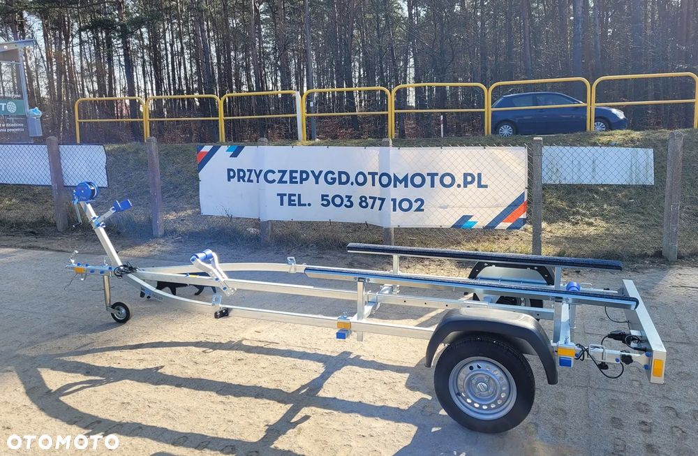 Faro Przyczepa podłodziowa AQUA 5,2m lekka pod łódź płozy obite materiałem - 2