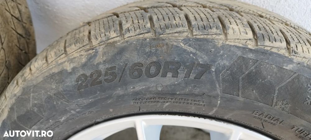 Set jante BMW Style 304 7.5J x 17 ET 32 cu anvelope iarna 225/60/17 Dedicate BMW X3 F25 - 6