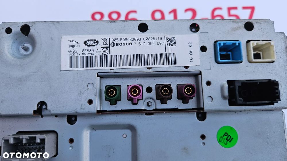 Jaguar XJ 351 2010-2015 Wyświetlacz nawigacji Monitor Ekran AW93-10E889-AL DW93-10E889-AD AW93-10E889-AH CW93-10E889-BB BW93-10E889-AJ - 3