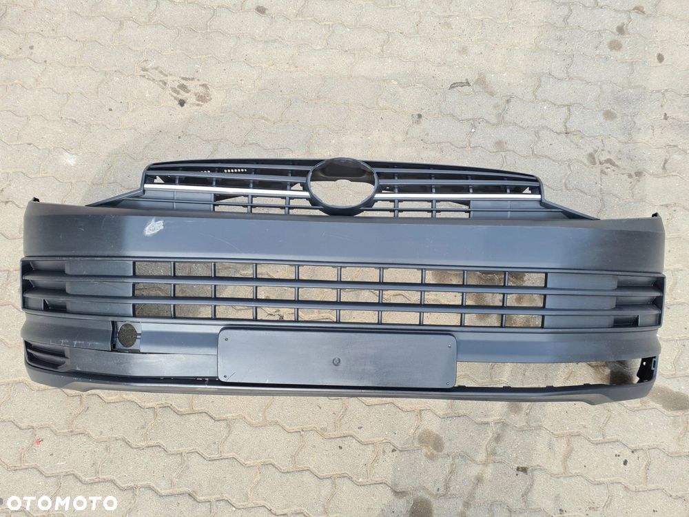 VW T6 TRANSPORTER zderzak przód czarny STRUKTURA - 1