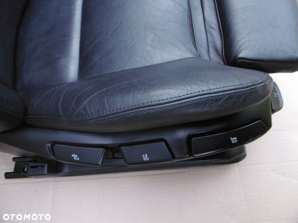 fotele przednie sportsize czarna skóra skórzane bmw e46 sedan kombi - 11