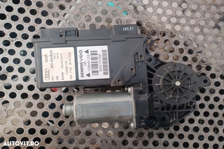 Motoras macara geam spate dreapta 0130821766 Audi A4 B6 [2000 - 2005] - 3