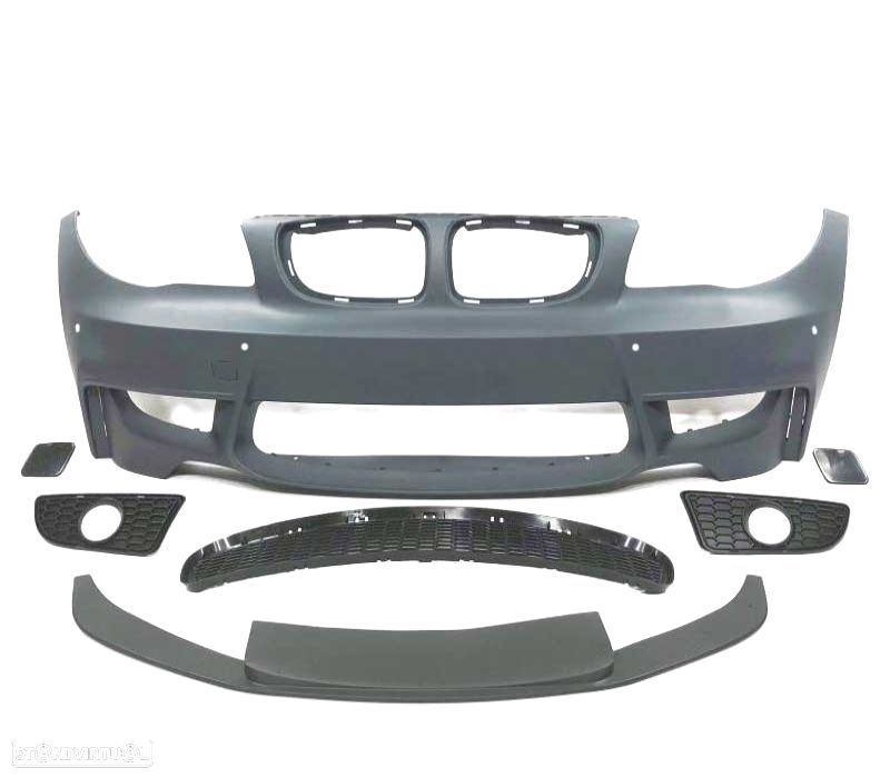 PARA-CHOQUES FRONTAL BMW E81 E87 E82 E88 LOOK 1M SRA + SPOILER FRONTAL - 3