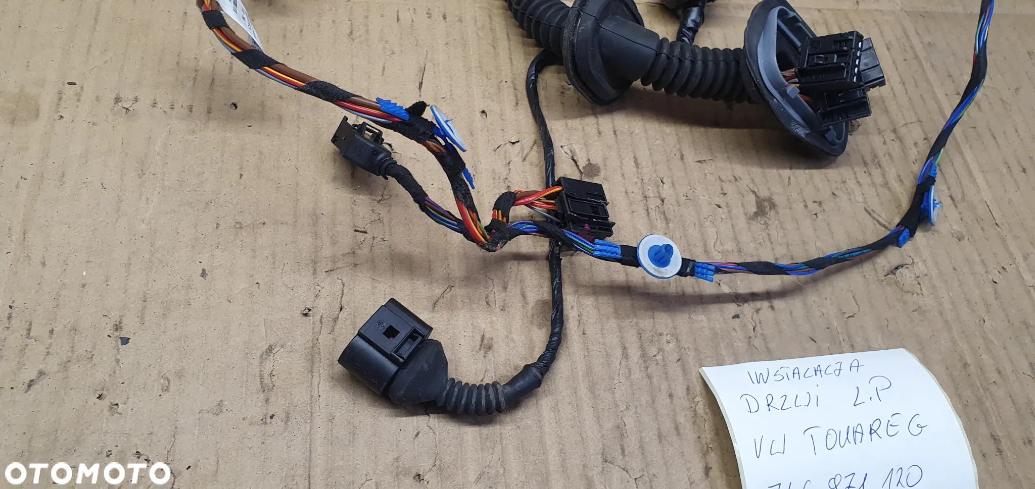 Wiązka instalacja drzwi lewy przód VW Touareg 7L6971120 - 4