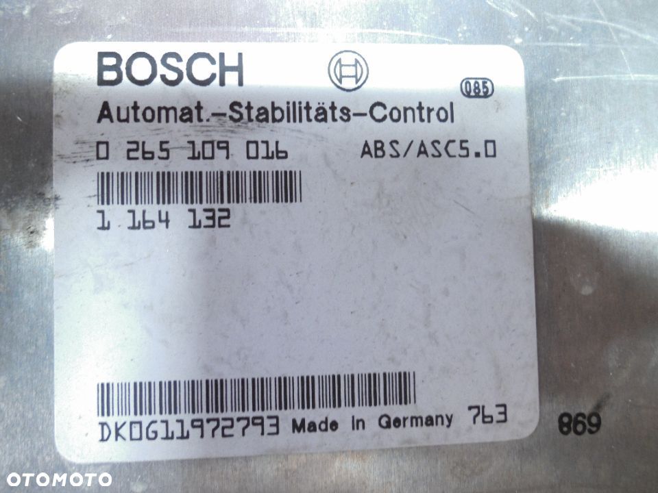 KOMPUTER STEROWNIK ABS ASC BMW E39 0265109016 + WTYCZKA - 2
