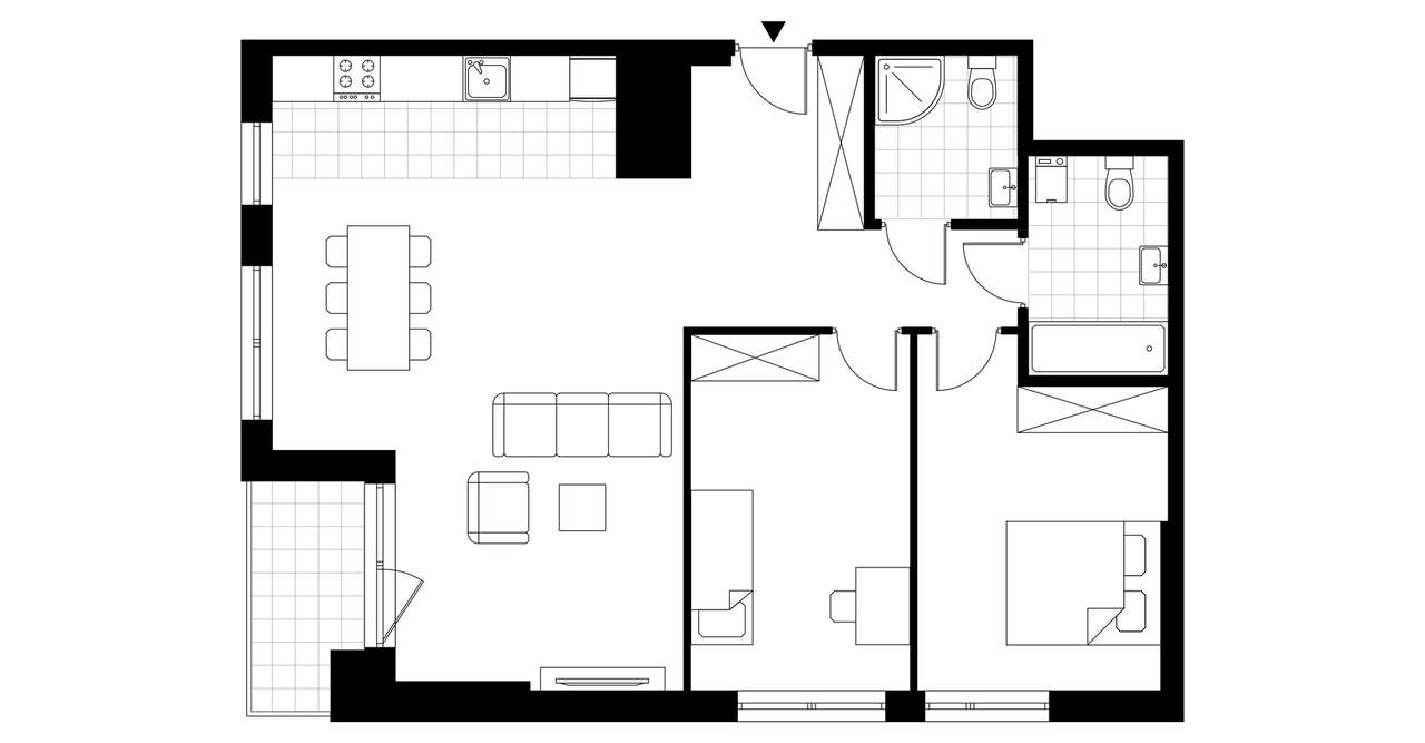 3-pokojowe mieszkanie 83m2 + loggia - Pełny obrazek: 4/24