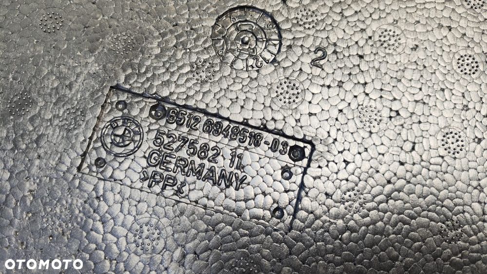 WKŁAD PŁYTA PODŁOGA STYROPIAN BAGAŻNIKA ZESTAW NAPRAWCZY UCHO HOLOWNICZE ŚRUBOKRĘT BEZPIECZNIK KOMPLET BMW E63 - 5