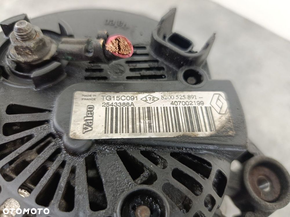 ALTERNATOR RENAULT SCENIC II 8200525891  TG15C091 VALEO 2.0 DCI 150KM - 8