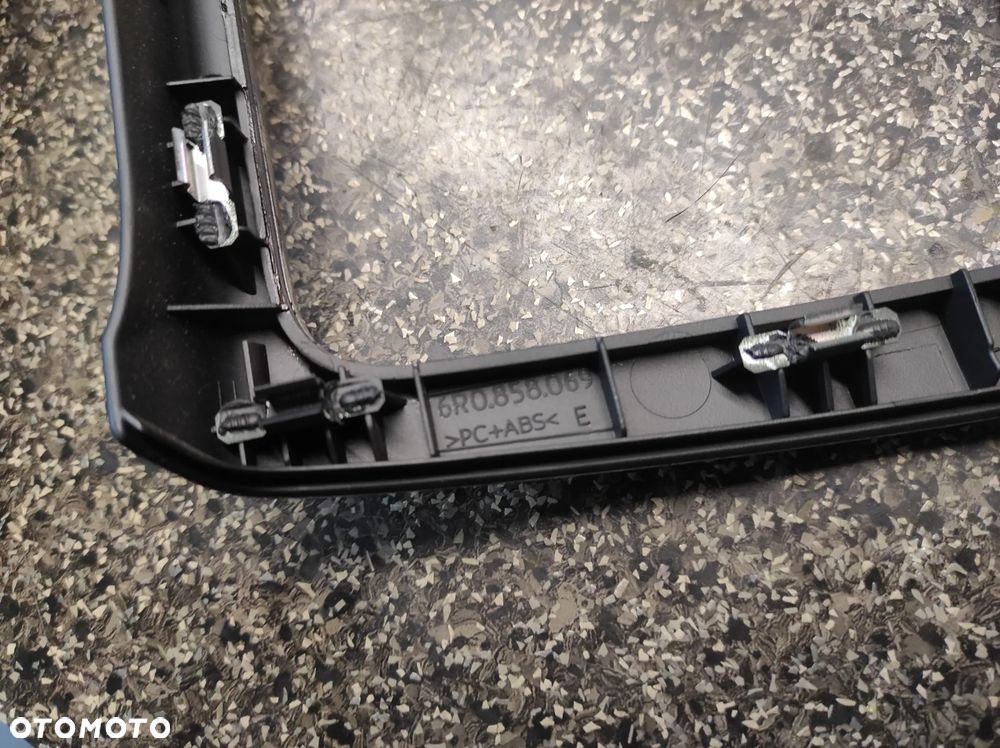 RAMKA RADIA PANELU KLIMATYZACJI CLIMATRONICA VW POLO 6R0858069E WYSYŁKA !!!! - 3