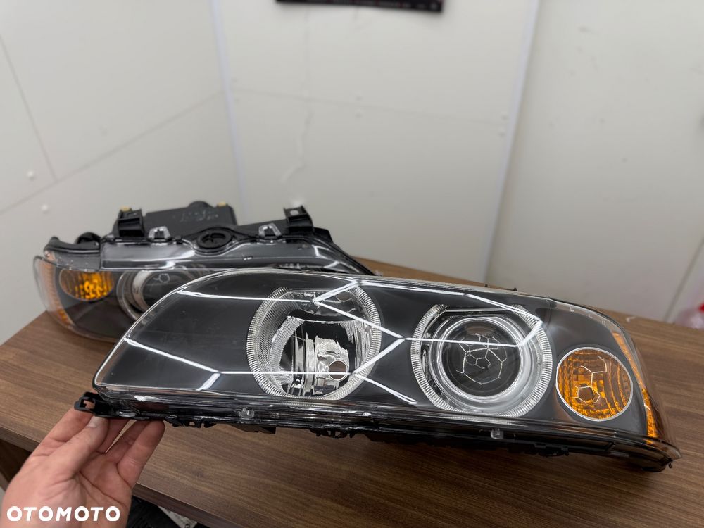 Lampy przednie komplet xenon Bmw e39 lift po regeneracji wyczyszczone odbłyśniki nowe regulatory nowe - 2