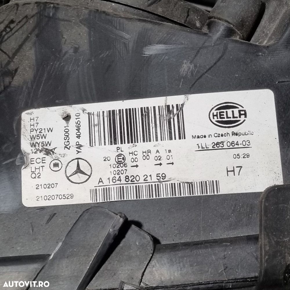 Far Stanga Mercedes ML W164 Facelift 2008 - 2011 SUV 4 Usi (1072) Fara xenon ... - 5