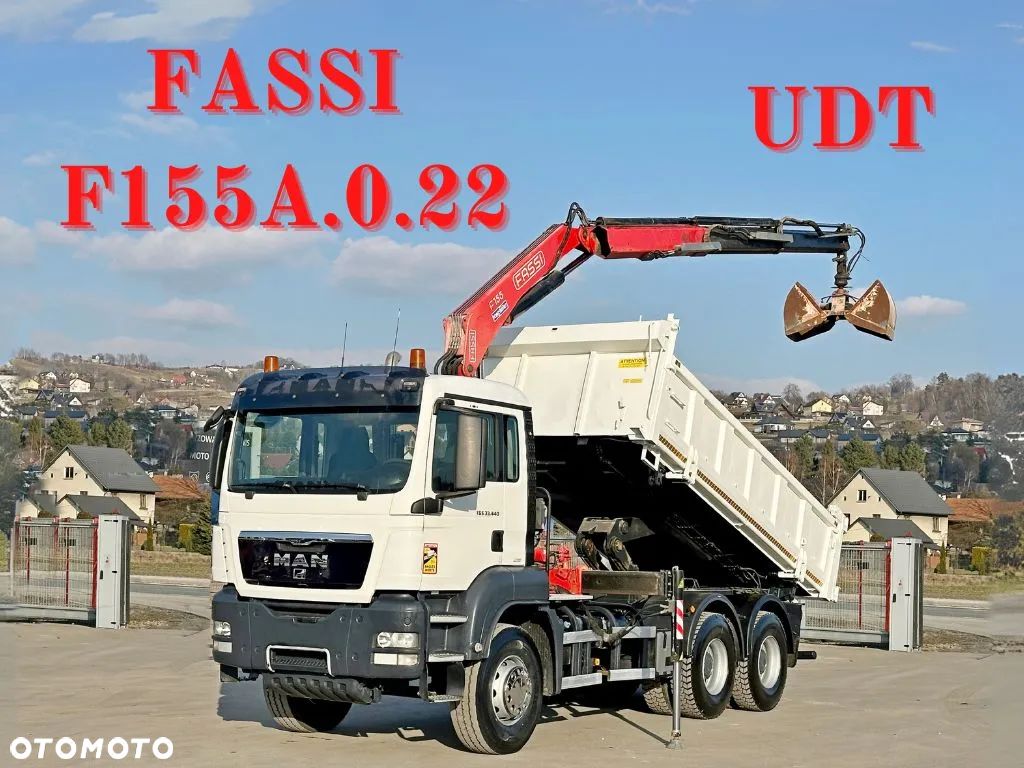 MAN TGS 33.440 * WYWROTKA 4,90 m * FASSI F155A.0.22 + PILOT / 6x4 - 1