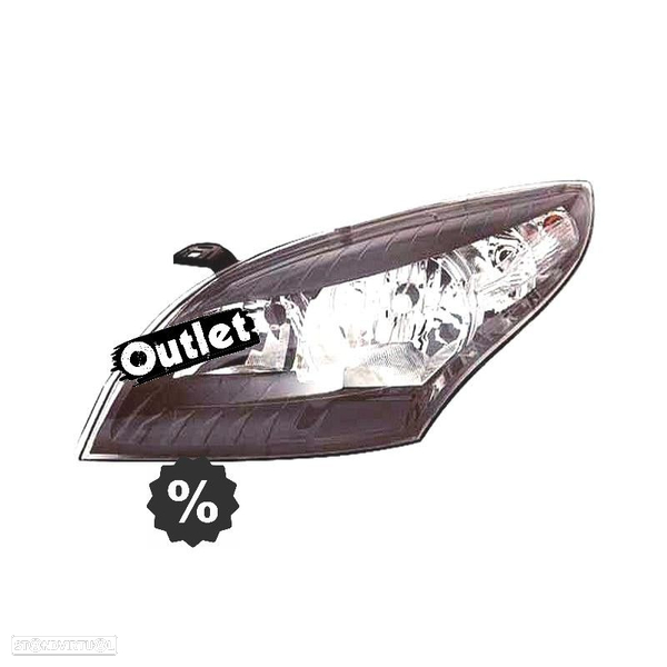 R016898C5 FAROL ESQ PARA RENAULT MEGANE III 08-11 FUNDO PRETO
