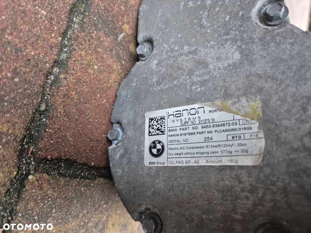 sprezarka klimatyzacji bmw g11 g12 2.0i hybrid 9364872 - 2