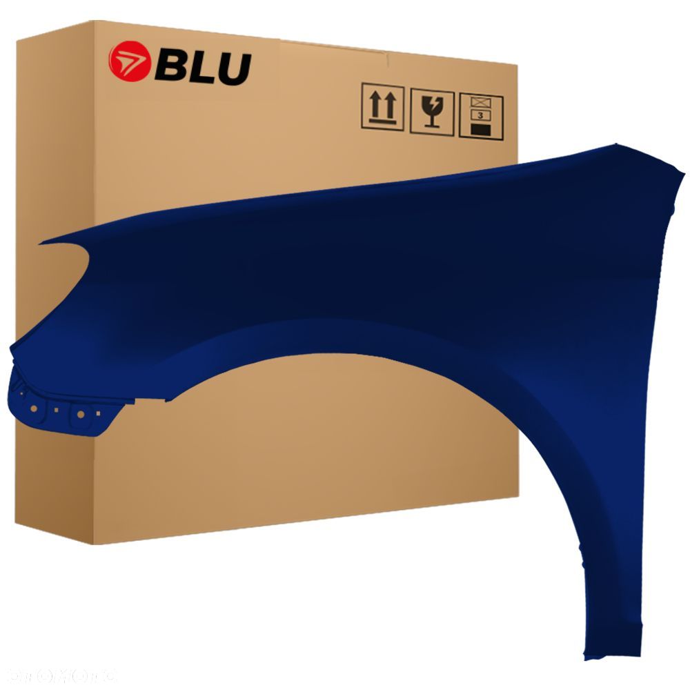 BLU Błotnik VOLKSWAGEN VW GOLF VI 6 VARIANT KOMBI LD5Q lewy przód niebieski 2008-2016 SchattenBlau - 1