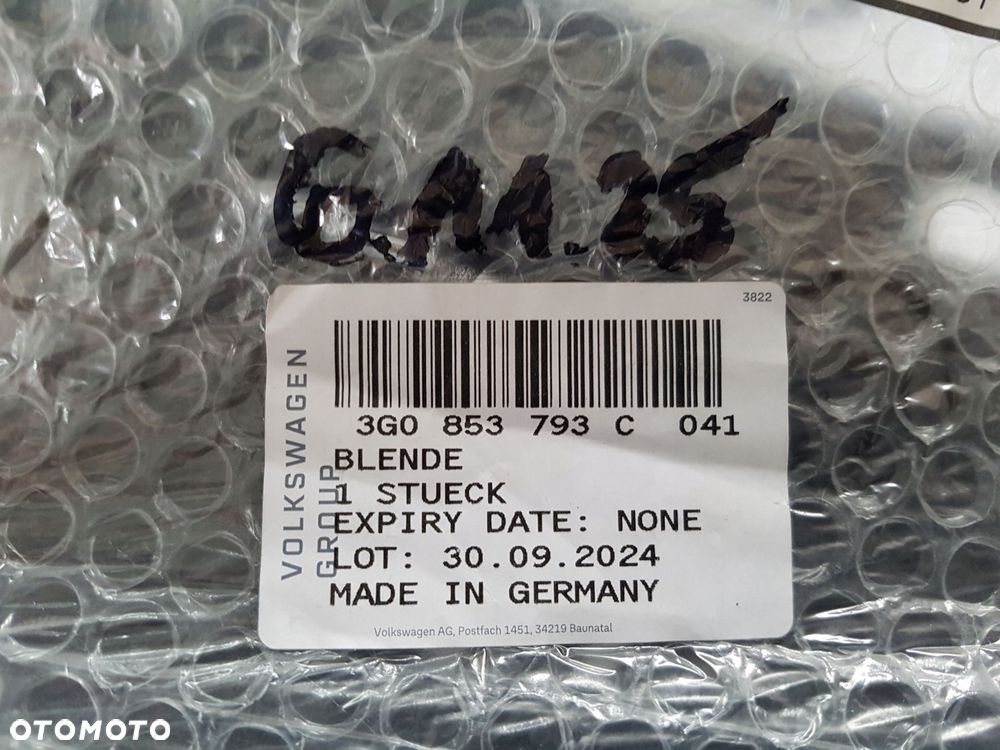 vw passat b8 r-line lewa kratka zderzaka wlot 3g0853793c 041 - 4