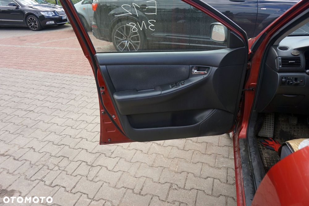 DRZWI PRZEDNIE LEWE COROLLA E12 KOMBI 3N8  CZERWONY TOYOTA 2001-2004 - 9