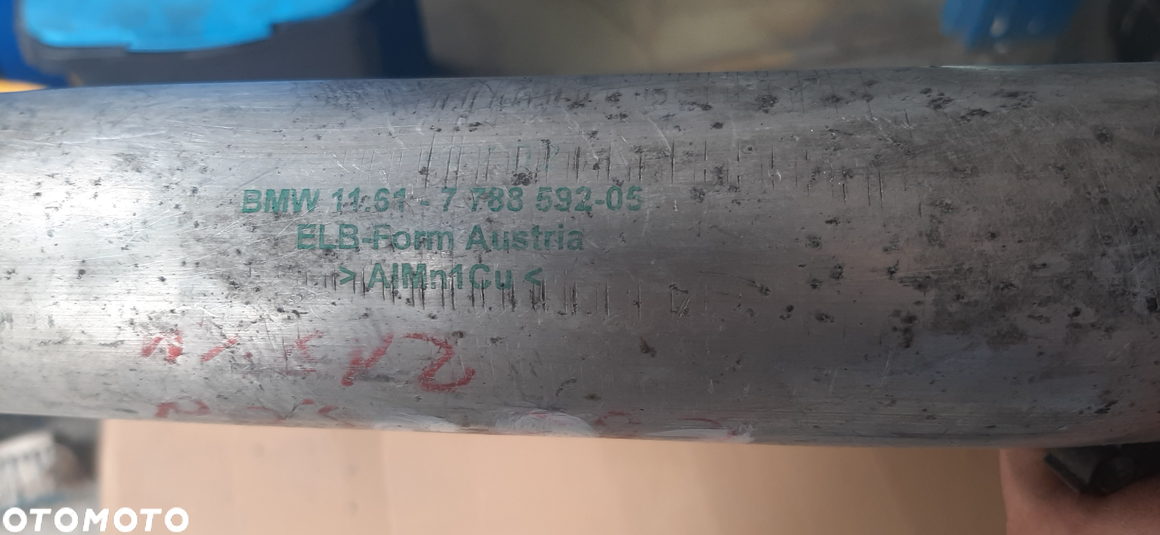Przewód powietrza chłodnicy  rura wąż BMW E65 3l.d 7788592 05 - 2