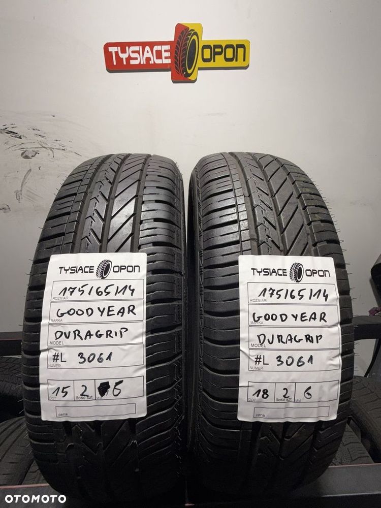 Opony letnie Goodyear 175/65 R14 DuraGrip zestaw 2szt #L3061 używane - 1