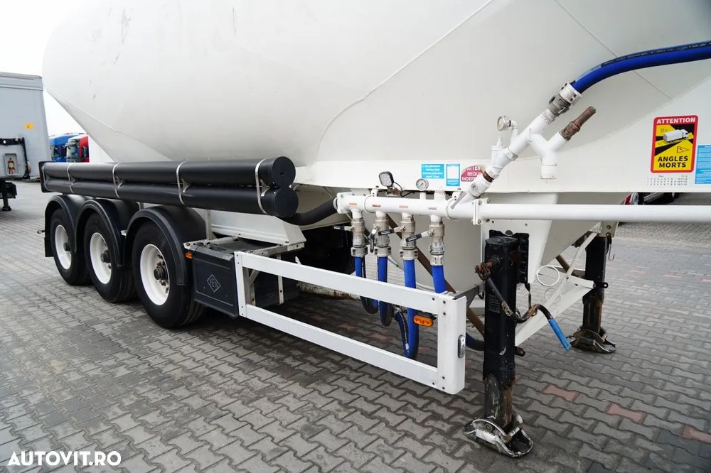 Feldbinder REMORCA CIMENT / 2 COMPARTIMENTE / 37.000 L / SILOC / PENTRU MATERIALE VRAC / JANTE DIN ALIAJ - 9