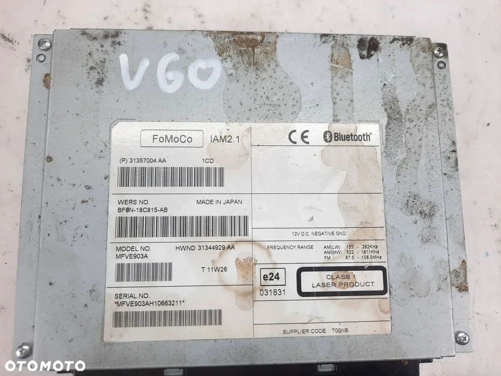 VOLVO S60 V60 CZYTNIK NAWIGACJA RADIO 31357004AA - 2