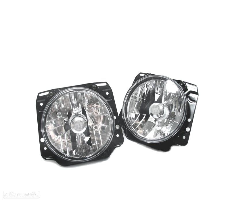 FARÓIS VOLKSWAGEN VW GOLF 2 83-91 FUNDO CROMADO - 2