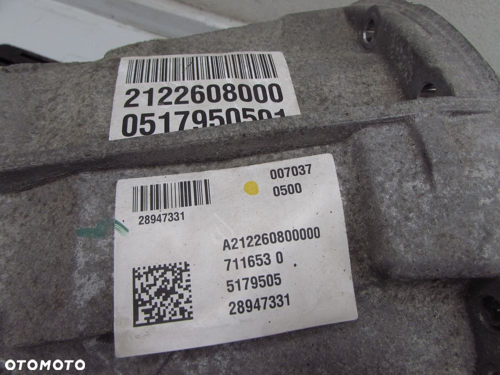 MERCEDES W212 W204 205 2.2 CDI 651 12-18 SKRZYNIA BIEGOW 6 MANUALNA A2122608000 13R 177t - 7