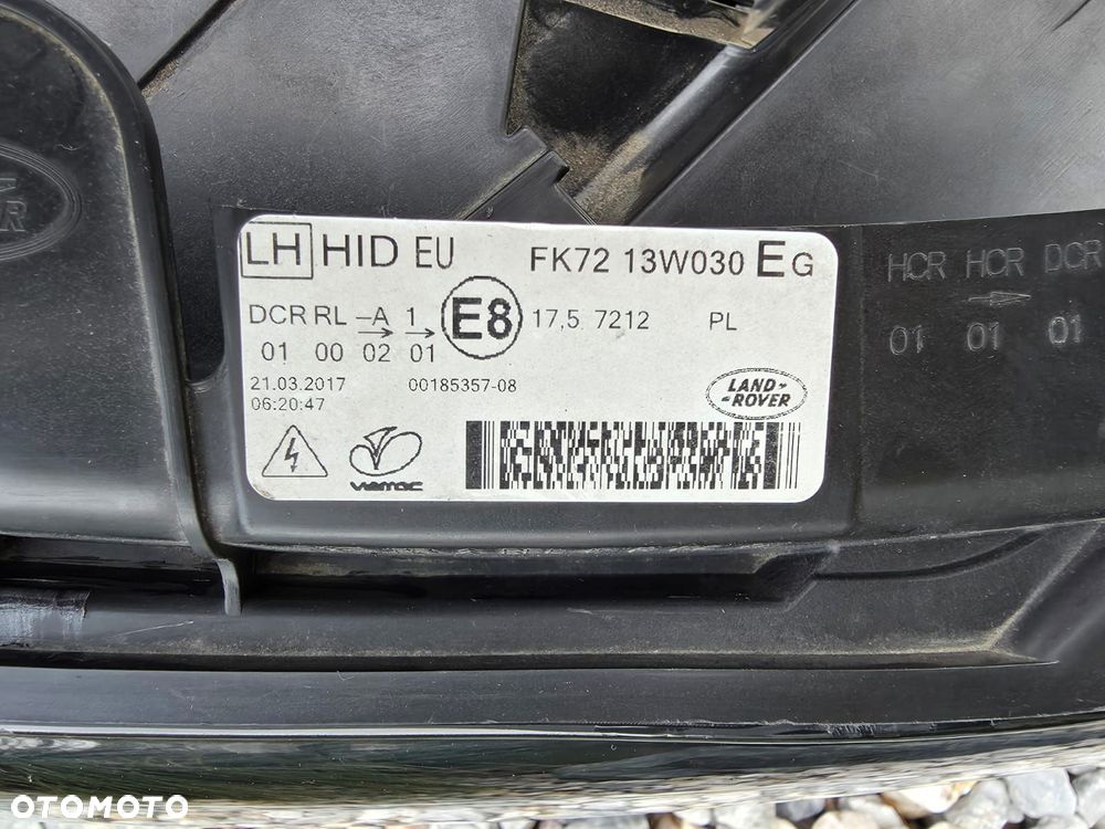 land rover discovery sport iv l550 kompletna lampa lewa przód bi xenon led fk72-13w030-eg - 11